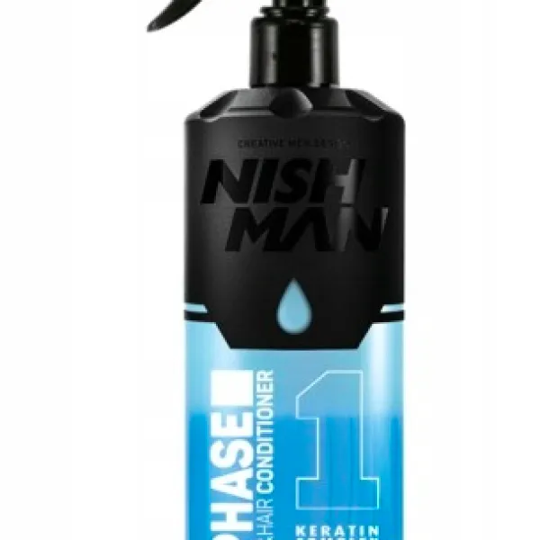 Nishman - 2 Phase Beard&Hair Conditioner, Keratin Complex - Odżywka dwufazowa do włosów i brody z Keratyną 400ml
