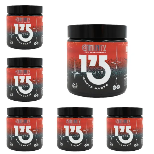 Community  - Matte Paste 175 BPM  - ZESTAW 6x65g matowa pasta do włosów