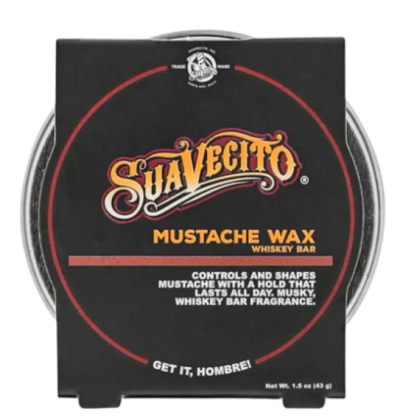 Suavecito - Moustache Wax Whiskey Bar - Wosk do stylizacji wąsów  57g