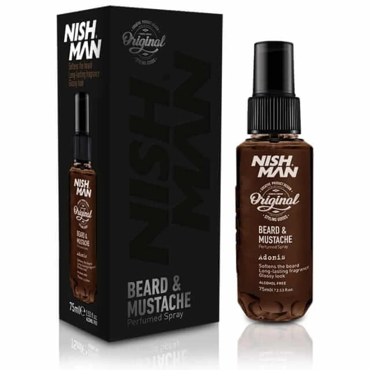 Nishman - Beard & Mustache Spray - Perfumowany Spray Do Brody I Wąsów Adonis 75ml