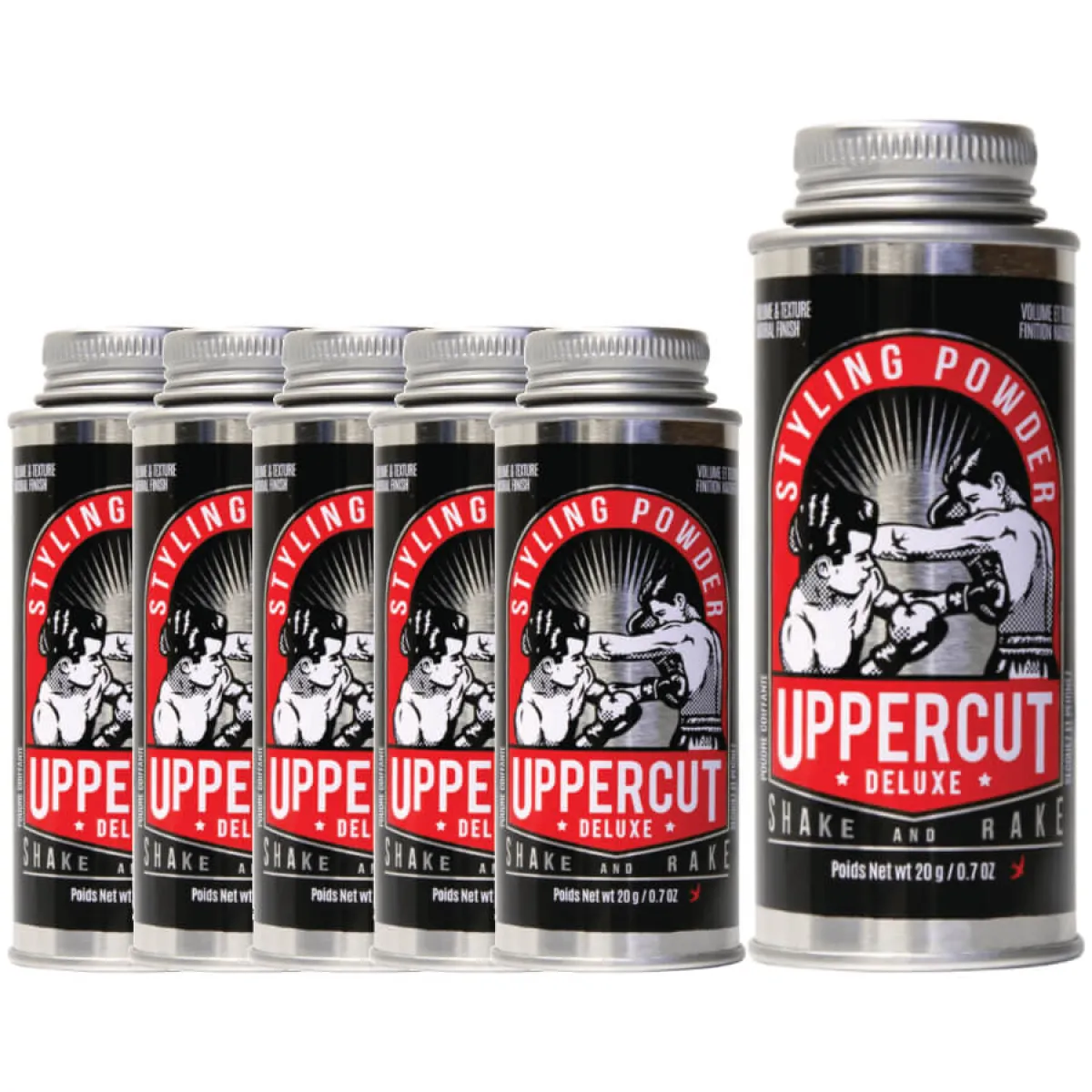 Uppercut Deluxe - Pakiet Hair Powder - Puder do stylizacji włosów 6 szt.