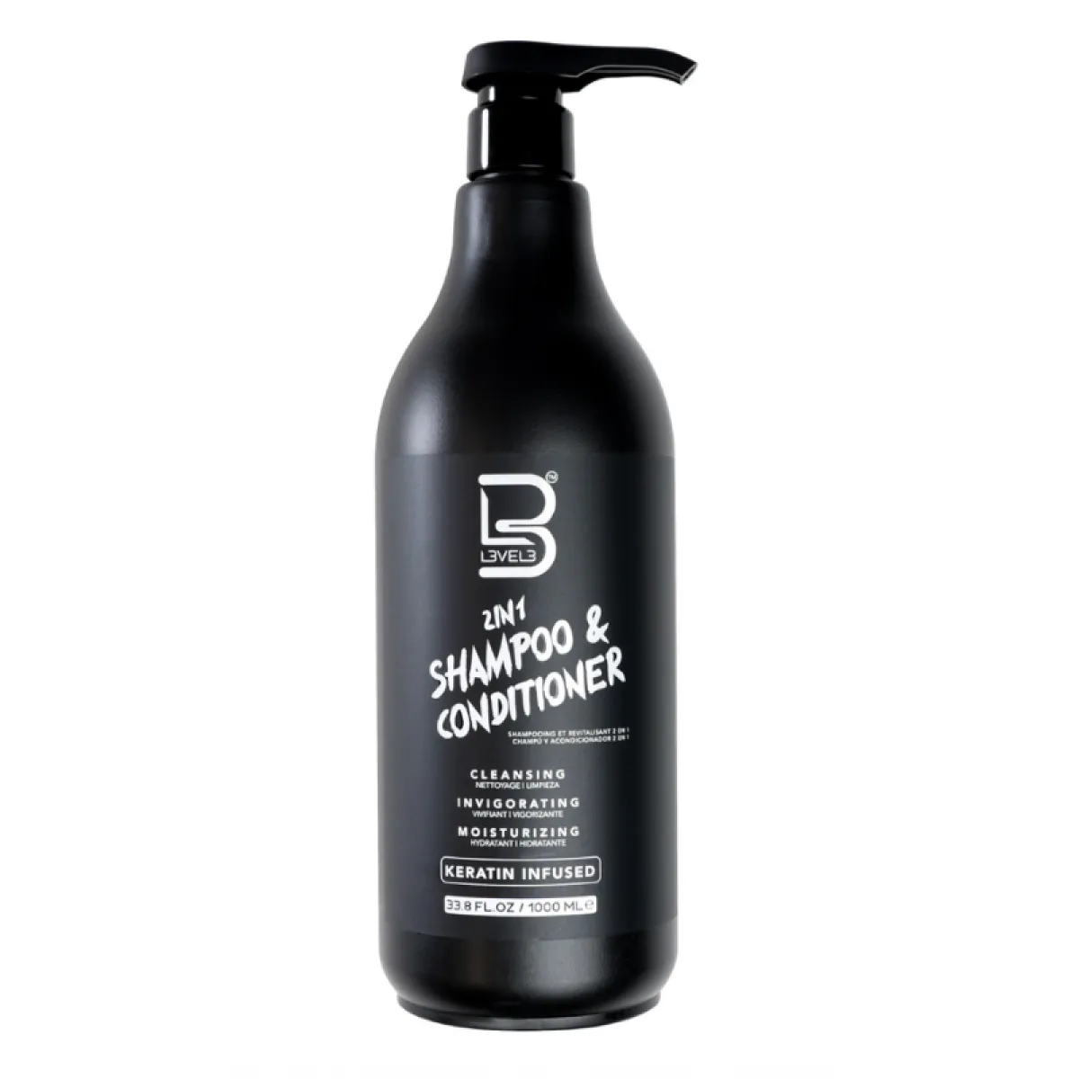 L3VEL3 - 2 in 1 Shampoo & Conditioner - Szampon i odżywka do włosów 2 w 1 - 1000 ml
