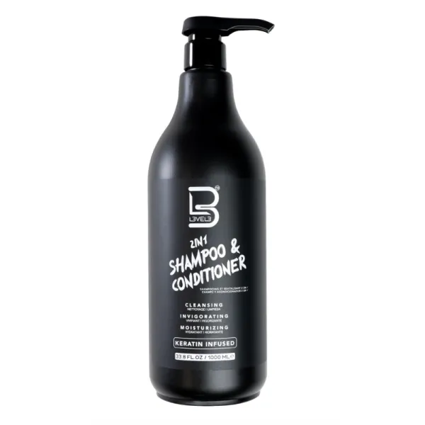 L3VEL3 - 2 in 1 Shampoo & Conditioner - Szampon i odżywka do włosów 2 w 1 - 1000 ml