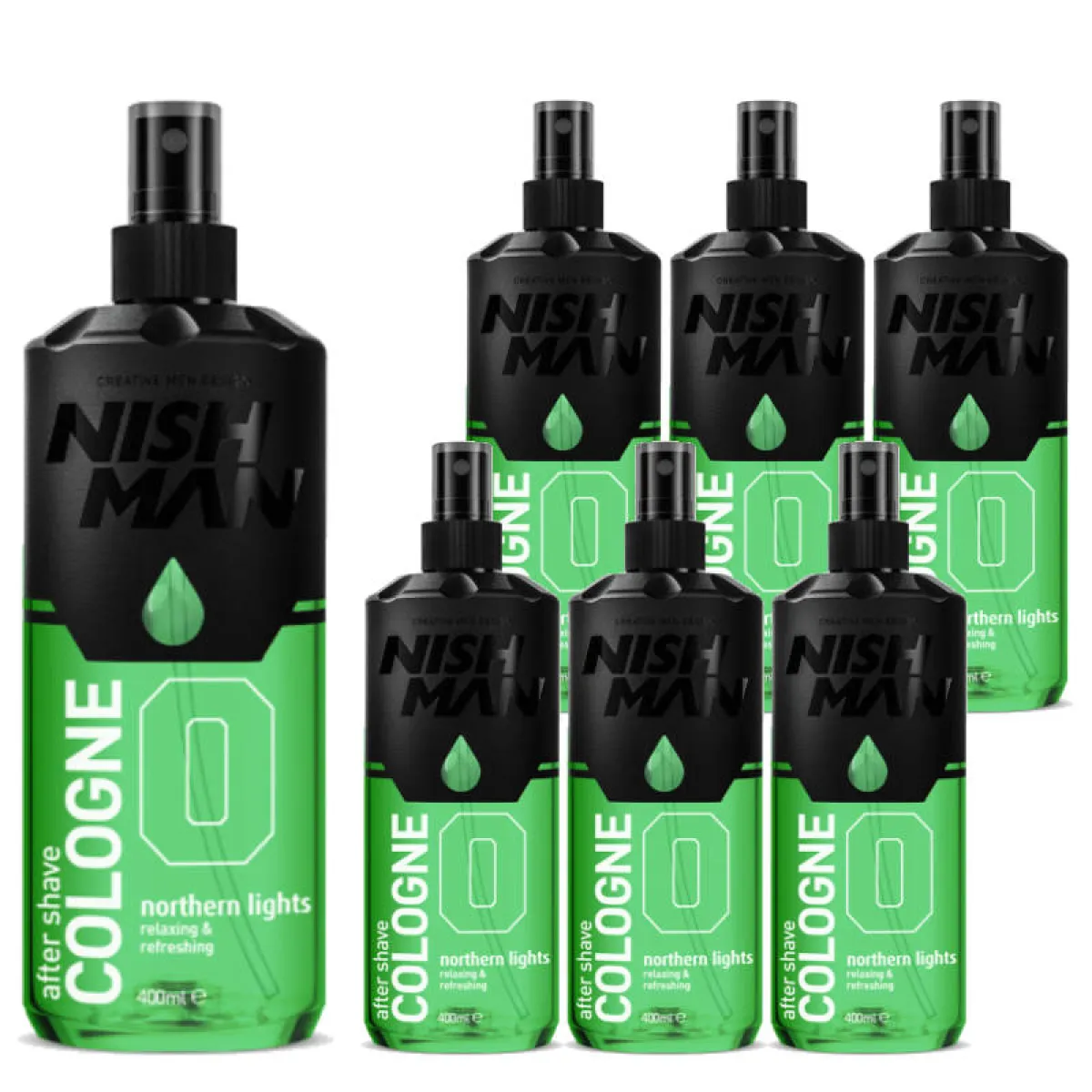 Nishman - 00 Northern Lights - Aftershave, Woda po goleniu 400ml PAKIET 6+1