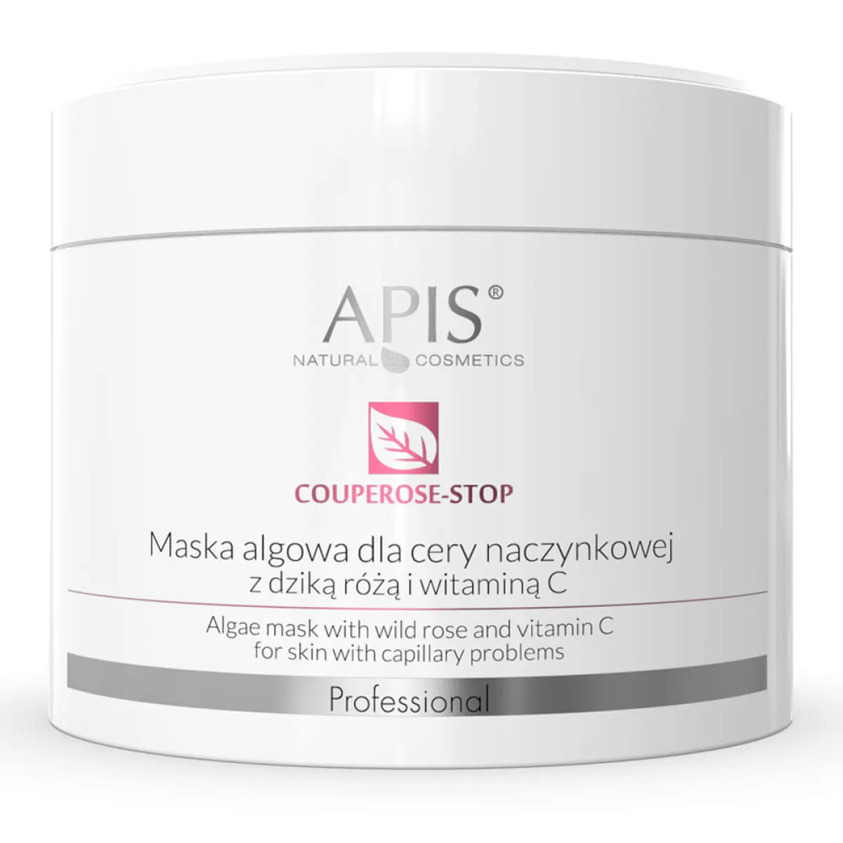 Apis - Couperose-Stop - maska algowa dla cery naczynkowej z dziką różą i witaminą C 100g